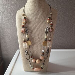 Vintage Ruby Rd Multi-Color Beaded Necklace